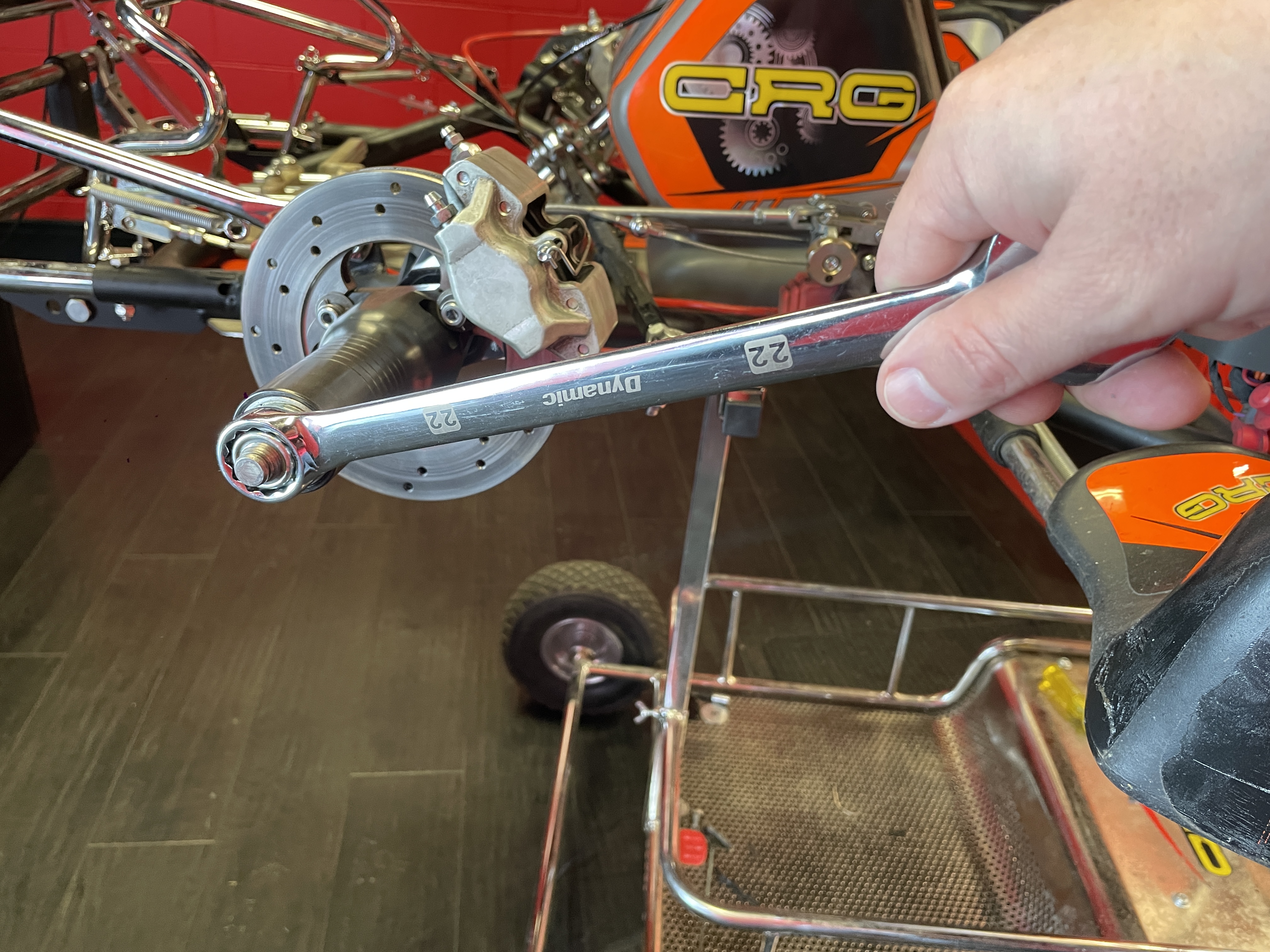 Torque Wrench Turning a Nut on a CRG Go Kart?